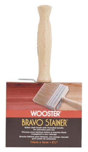 Wooster F5116-5-1/2 Bravo Stainer Stain Brush, 5-1/2"