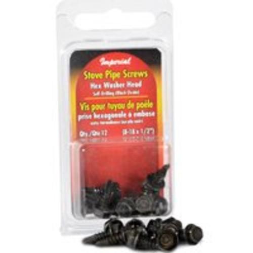 Imperial KK0170 Stove Pipe Screws Hex, 12 Piece