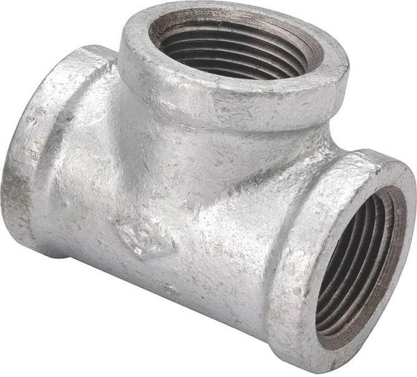 Worldwide Sourcing 11A-1G 1" Galvanized Malleable Tee