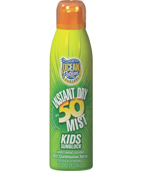 Ocean Potion 60187 Kids Continuous Sunscreen Spray, SPF 50, 6 Oz