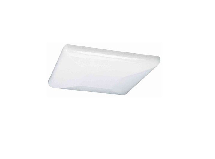 Lithonia Lighting 141HVA Low Profile Fluorescent Square Ceiling Light Fixture, 120 Volt
