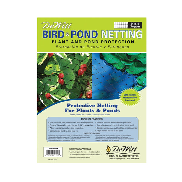 DeWitt BPN1414 Plant/Pond Netting, Black, 14 Feet