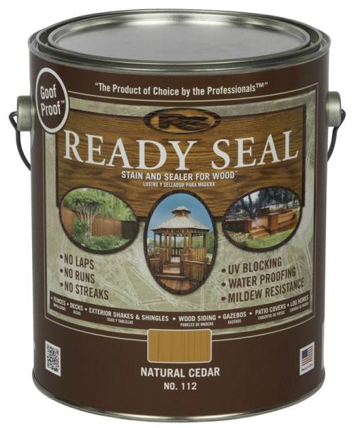 Ready Seal 112 Natural Cedar Exterior Wood Stain and Sealer, 1 Gallon