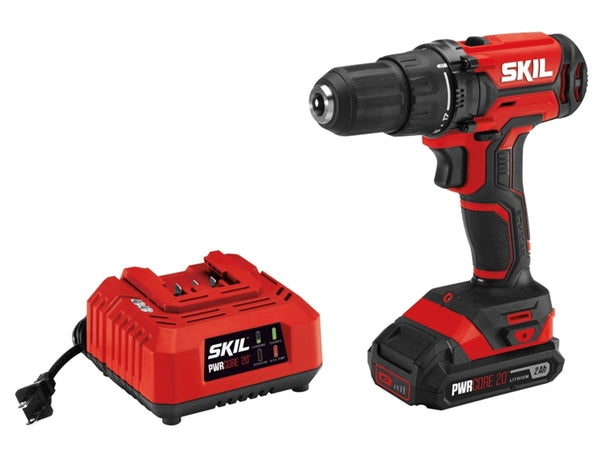 Skil DL527502 Cordless Drill Driver Kit With Charger, 20 Volt