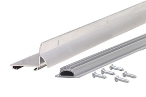 M-D Building 06015 Door Bottom With Drip Cap, Aluminum, 1-3/8" x 36"