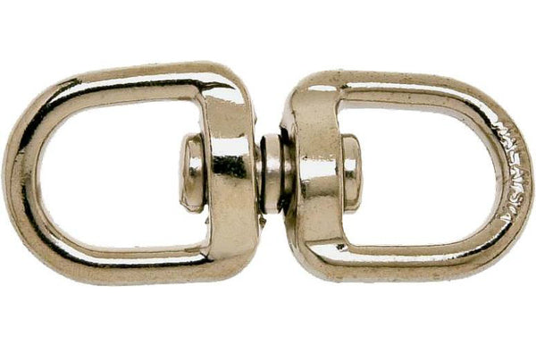 Baron 018-1 Round Eye Double Swivel, 1" x 3-9/16"