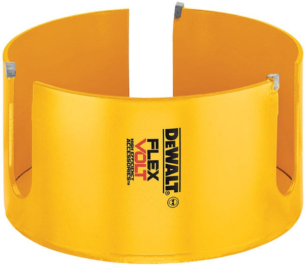DeWalt DWAFV0458 Flexvolt Wood Cutting Carbide Hole Saw, 4-5/8", Yellow