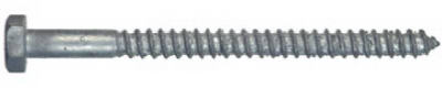 Hillman 812065 Hex Head Lag Bolt 3/8 X 2-1/2'', 50 Pack