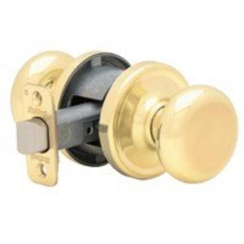 Kwikset 720H36ALBX Passage Knob Lockset, Polished Brass