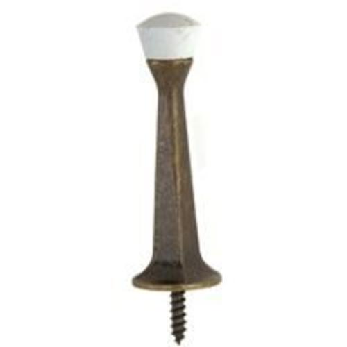 Prosource CL-208C-AB Baseboard Door Stops, 3", Antique Brass Finish