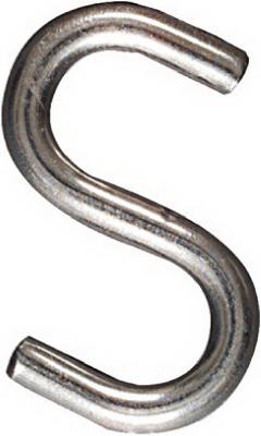 National Hardware® N233-569 Open S Hook, 3", Stainless Steel