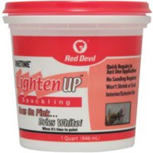 Red Devil 0574 "Onetime - Lighten Up" Quart Lightweight Spackling
