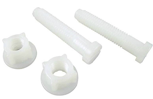 Danco 80822 Toilet Seat Hinge Bolts, Plastic, White