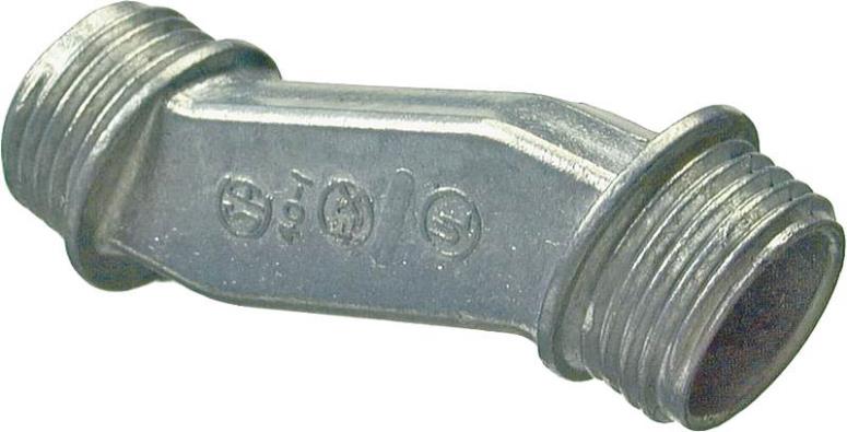 Halex 04010 Conduit Offset Nipple, Zinc Die Cast, 1"