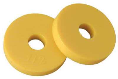 BrassCraft SC2103 Flat Faucet Washer, Yellow, 1/2", 2 Pack