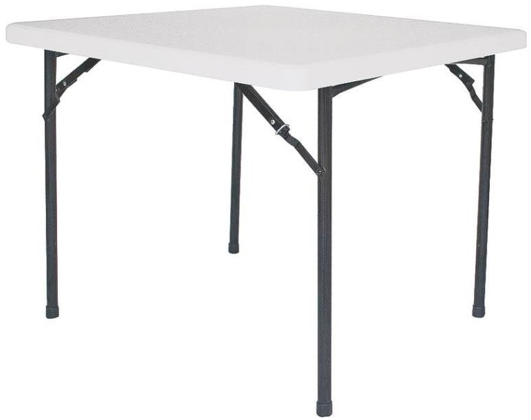 Simple Spaces BT036X001A  Square Folding Table, 36", White