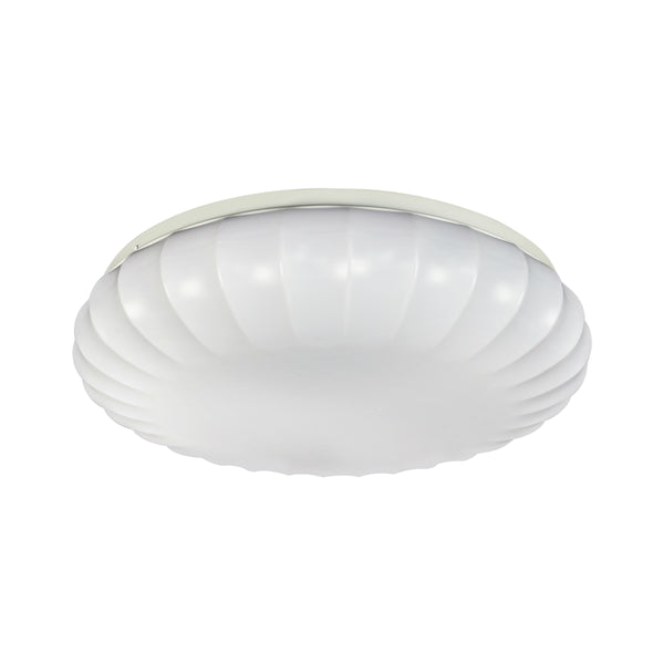 ETI 54451511 Color Preference Carousel Decorative Dimmable Flush Mount, White, 15"