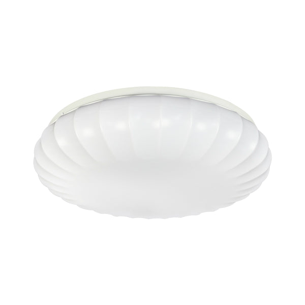 ETI 54450511  Color Preference Carousel Decorative Dimmable Flush Mount, White, 11"