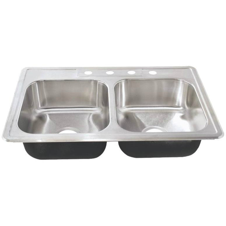 Sterling Plumbing 11401-4-NA Southhaven Double Bowl Kitchen Sink