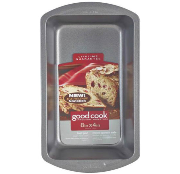 Good Cook 04025 Non-stick Loaf Baking Pan, Medium, 8" X 4"
