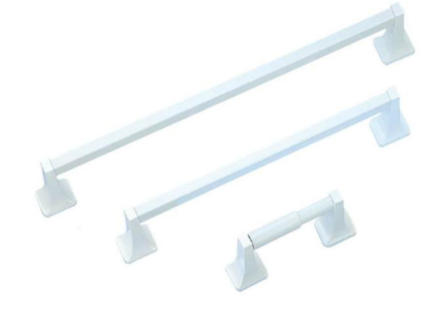 Boston Harbor PBC001-WH Bath Accessory Set, Metal