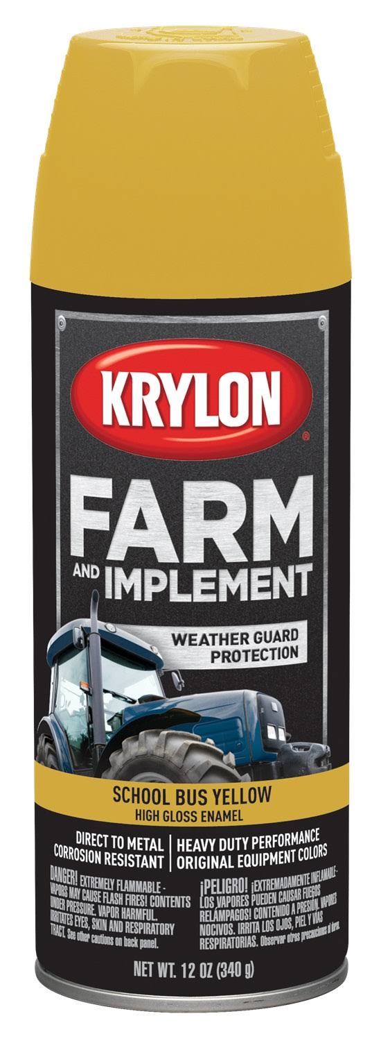 Krylon K01957000 Farm And Implement Spray Paint, 12 Oz Aerosol Can