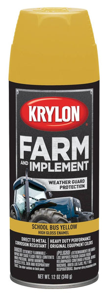 Krylon K01957000 Farm And Implement Spray Paint, 12 Oz Aerosol Can
