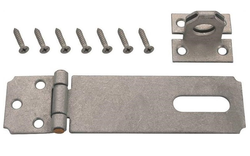 Prosource LR-130-BC3L-PS Fixed Staple Safety Hasps, Steel, 2-1/2 "