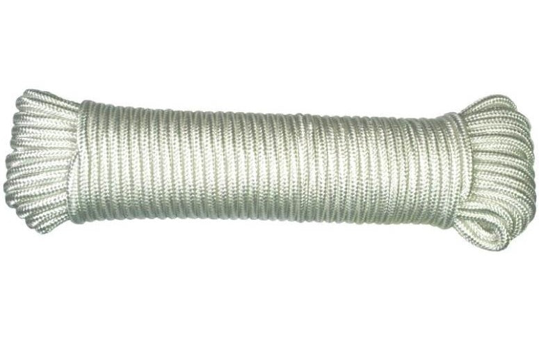 Ben-Mor 60354 Diamond Braided Rope, 1/4" x 50&#039;, White