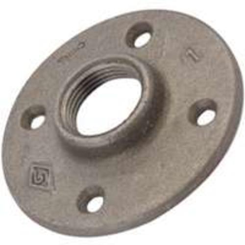 Worldwide B321 50 Malleable Floor Flange, 2", Black