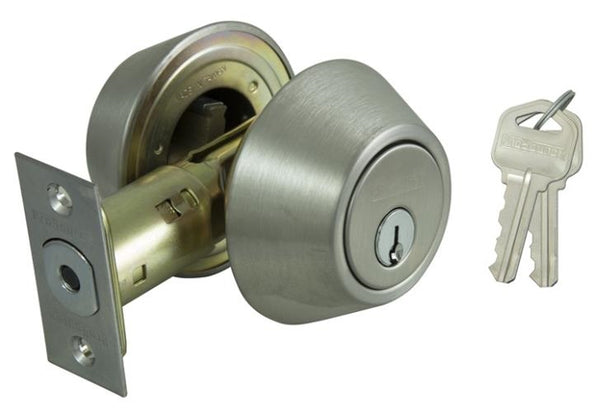ProSource DB62V-PS 6-Way Adjustable Deadbolt, KA3, Stainless Steel