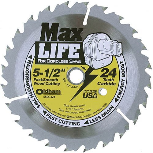 Black & Decker 550C424 "Max Life" 24Tht Circular Saw Blade 5-1/2"