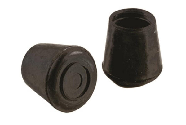 Shepherd Hardware 9126 Rubber Leg Tips 3/4" - Black
