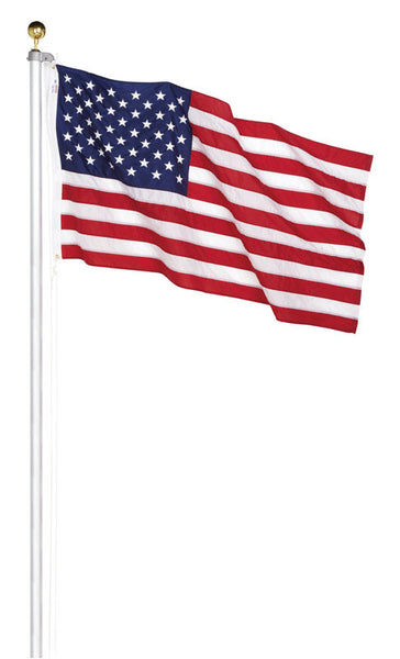 Valley Forge AFP20F Aluminum In-Ground Flag Pole Kit with US Flag