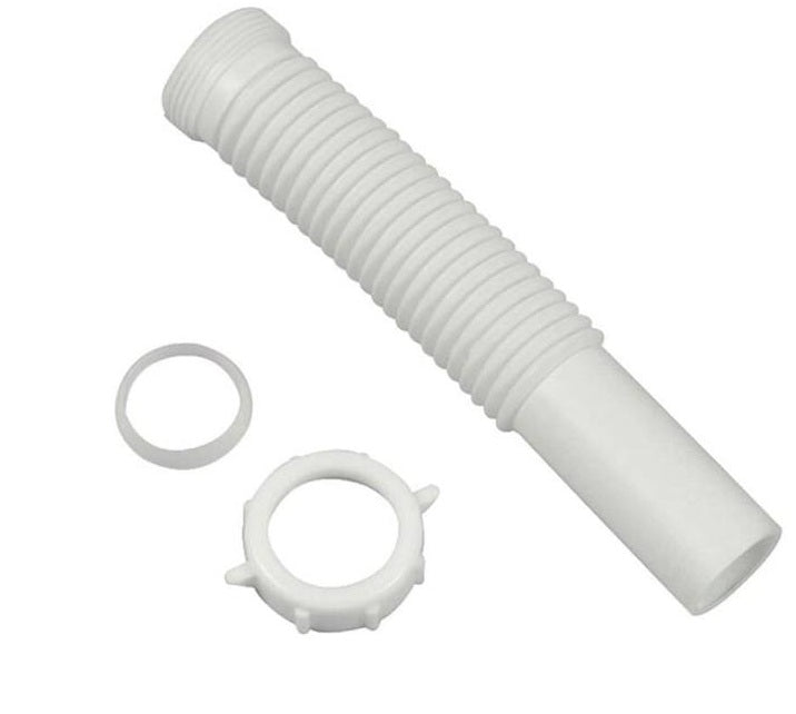 Danco 51070 Universal Flexible Tailpiece Extension, Plastic, 9" L