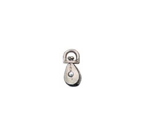 Baron C-0713ZD-1/2 Swivel Eye Pulley 1/2", Nickel Plated