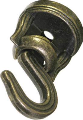 Hillman Fasteners 122288 Ceiling Hook Swivel, Antique Brass