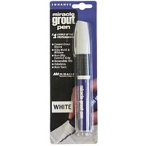Miracle Sealants GRT-PEN-WHT Non-Toxic Grout Pen Reversible Tip, White
