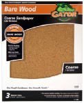 Gator 4462 Bare Wood Sanding Sheet, 60 Grit, 9" x 11"