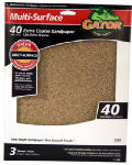 Gator 4439 Multi-Purpose Sanding Sheet, 40 Grit, 9" x 11"