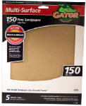 Gator 4442 Multi-Purpose Sanding Sheet, 150 Grit, 9" x 11"