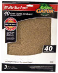 Gator 4444 Multi-Purpose Sanding Sheet, Assorted Grit, 9" x 11"