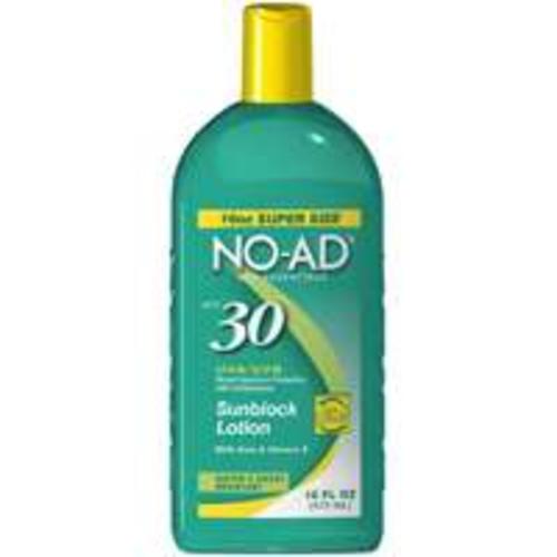 No-Ad 214 Sunblock Lotion, SPF 30, 16 Oz