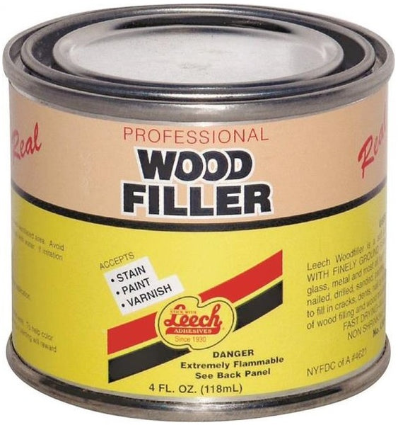 Leech LWF-67 Superior Grade Real Wood Filler, 4 Oz