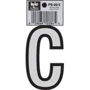 Hy-Ko PS-20/C Reflective Vinyl House Letter C, 3-1/4"