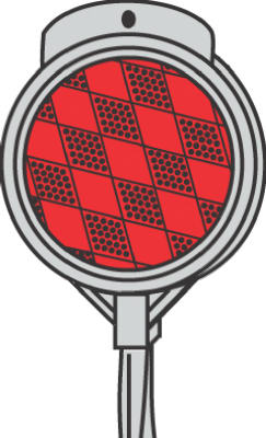 Hy-Ko DM100R36 Standard Aluminum Shaft Driveway Marker, 36", Red