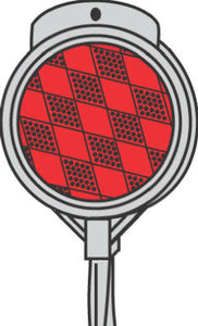 Hy-Ko DM100R36 Standard Aluminum Shaft Driveway Marker, 36", Red