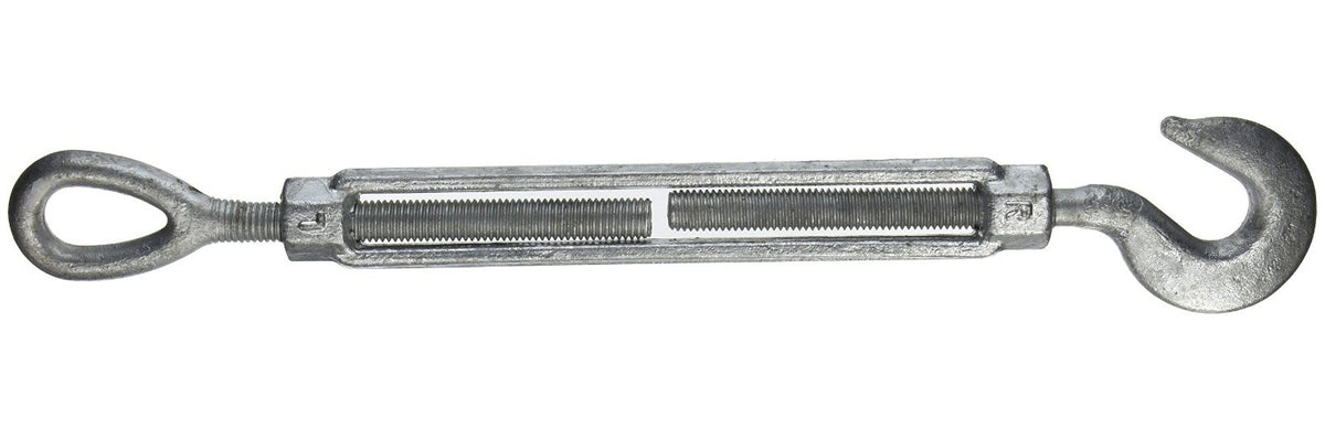 National Hardware N177-527 3272bc Hook/Eye Turnbuckle, Galvanized, 5/8" x 9"