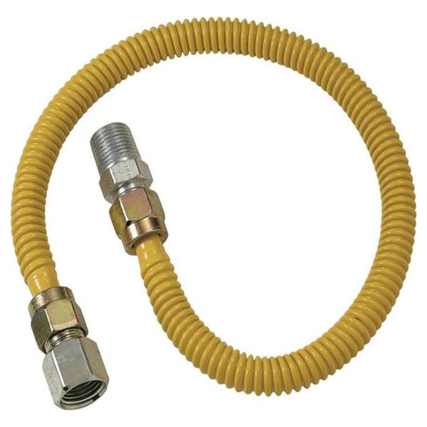Brass Craft CSSD54-12 Gas Appliance Connector, 12"X1/2"X3/8"