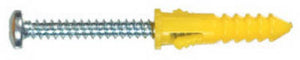 Hillman Fasteners 41822 Ribbed Plastic Anchor W/Screw, 20 Pack